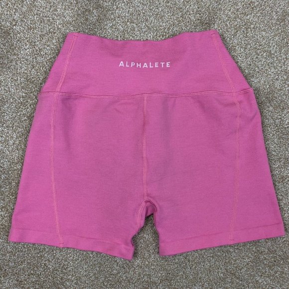 Alphalete Pants - Alphalete Revival Shorts Bright Pink Size M Seamless Activewear Athleisure